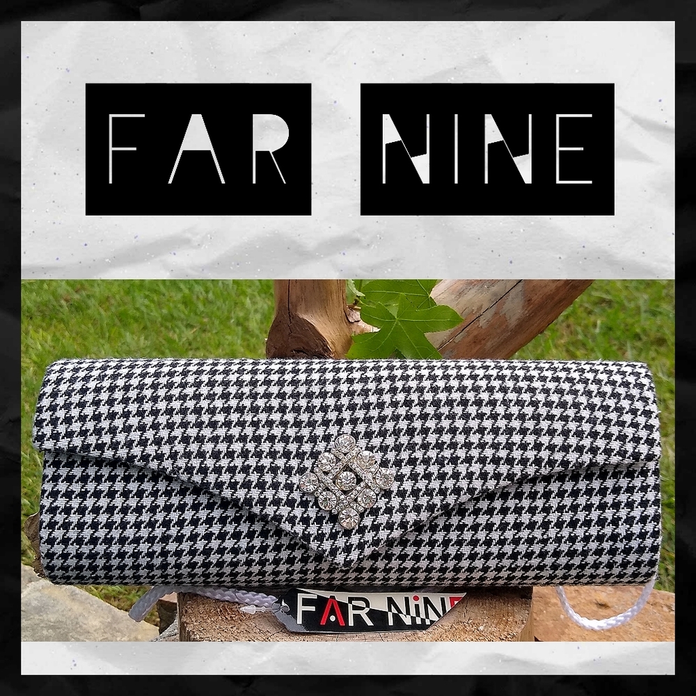 ❗FINAL❗NWT Far Nine Houndstooth Bag